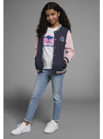 Kangaroos Sweatjacke in marine-rosa