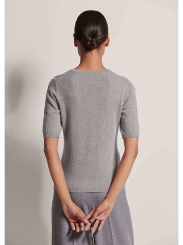 MADELEINE Feinstrickpullover mit Kaschmiranteil in steingrau / melange