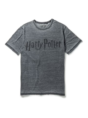 Recovered T-Shirt Harry Potter Classic Logo Charcoal in Dunkelgrau