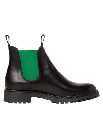 Tamaris Chelsea Boot in BLK LEA./GREEN