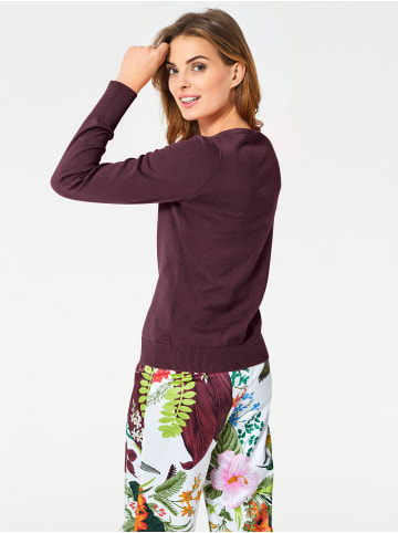 Heine Feinstrickjacke in bordeaux