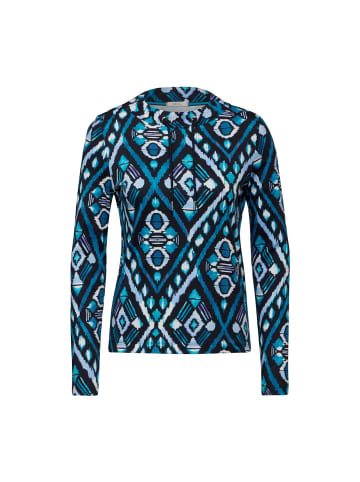 Cecil Langarmshirt in deep charcoal grey