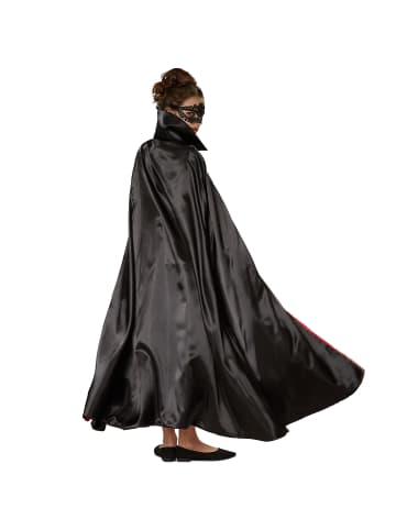 tectake Kinderkostüm Edler Vampirumhang Zweifarbiger Umhang in edlem Look, schwarz/rot