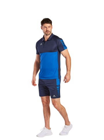 erima Herren Six Wings Poloshirt in new royal/new navy