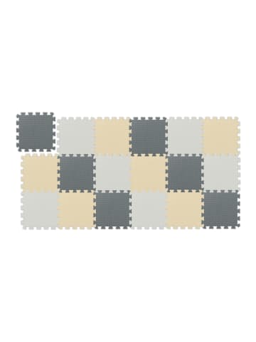 relaxdays 18.tlg. Puzzlematten Set in Mehrfarbig - (B)30 x (T)30 cm