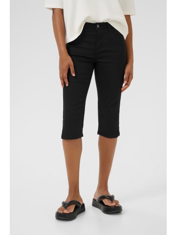 Kaffe Denim Caprihose KAzelina Slim fit in Black Deep