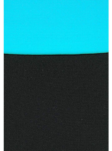 LASCANA Badeanzug in türkis-schwarz