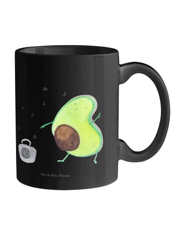 Mr. & Mrs. Panda Kaffeebecher Avocado Tanzen ohne Spruch in Schwarz