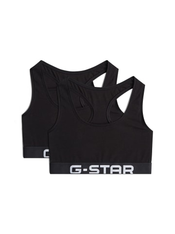 G-Star Raw Racerback Bralette 2er-Pack black
