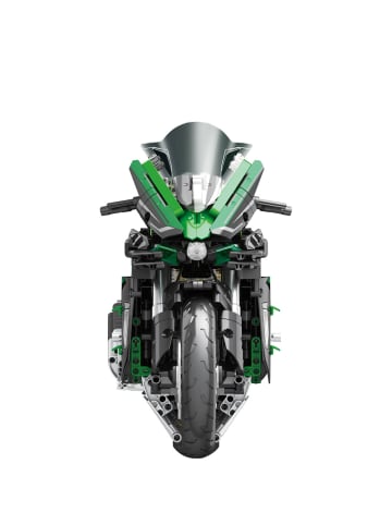 COFI 1453 Reobrix 570 Motorrad 1:5 Klemmbaustein 2088 Teile ab 14 in Grün Schwarz