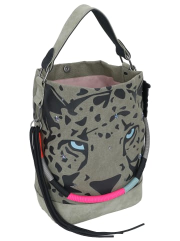 Fritzi aus Preußen Schultertasche 'Izzy07 Olga Limited Canvas Panther Spotty' in Panther Spotty