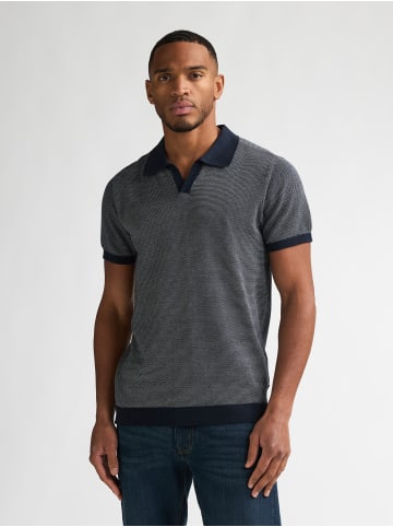 Petrol Industries Gestricktes Poloshirt Nopalito in Blau