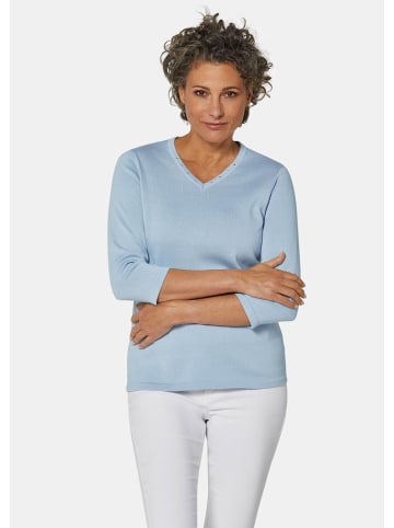 GOLDNER Pullover in hochwertiger Qualität in himmelblau