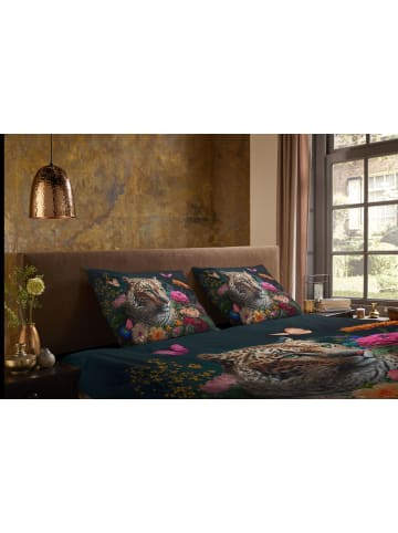 JACK 2 tlg. Mikrofaser Bettwäsche 135x200cm Pure Leopard Flowers in Bunt