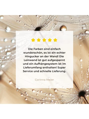 MuchoWow Leinwand bilder Tropfen (BxH)