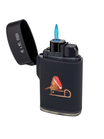 Mr. & Mrs. Panda sturmfeuerzeug Rotkehlchen Schlitten ohne Spruch in Schwarz