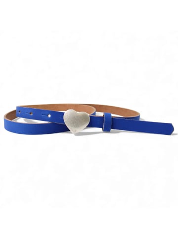 FRONHOFER Ledergürtel in Kobalt