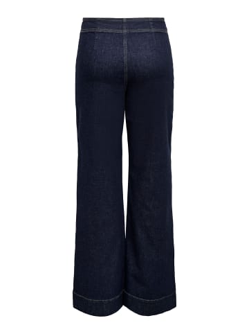 ONLY Jeans mit weitem Bein in Dark Blue Denim