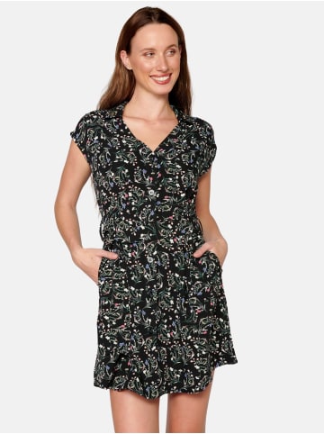 KOROSHI RIEMENKLEID in schwarz