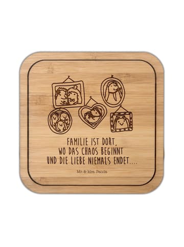 Mr. & Mrs. Panda Untersetzer Kork Igel Familie mit Spruch in Transparent