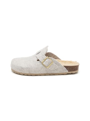 billowy Pantoletten in beige