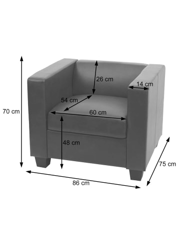 MCW Sessel Loungesessel  Lille, Schwarz
