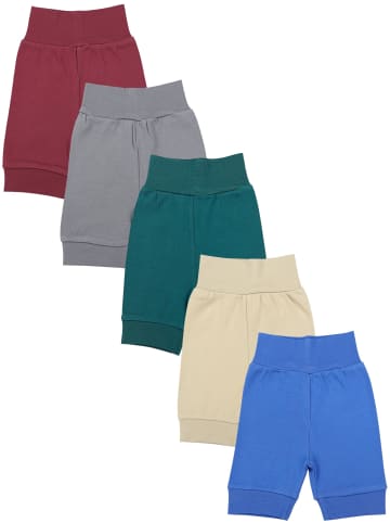 TupTam Baby Sommershorts 5er Pack in rot/grau
