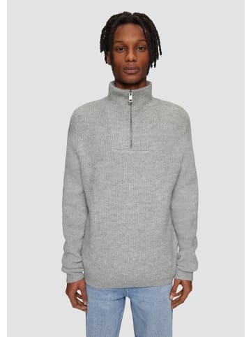 QS Strickpullover langarm in Grau
