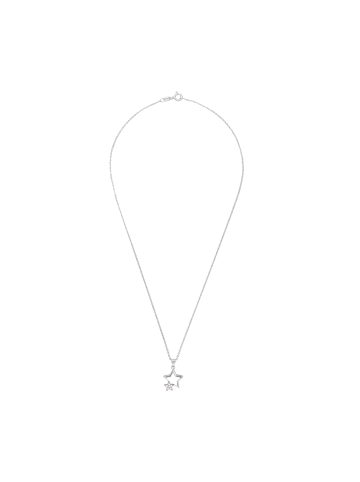 Amor Kette mit Anhänger Silber 925, rhodiniert+rosévergoldet in Bicolor