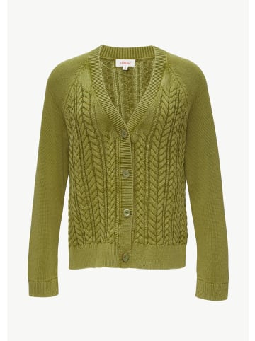 s.Oliver Strickjacke langarm in Grün