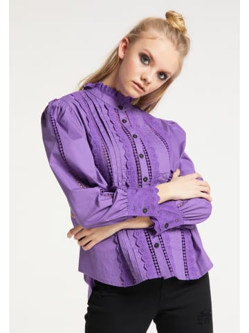 myMo ROCKS Damen Bluse in Lila