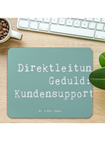Mr. & Mrs. Panda Mousepad Spruch Kundensupporterin Geduld mit Sp... in Meeresbrise