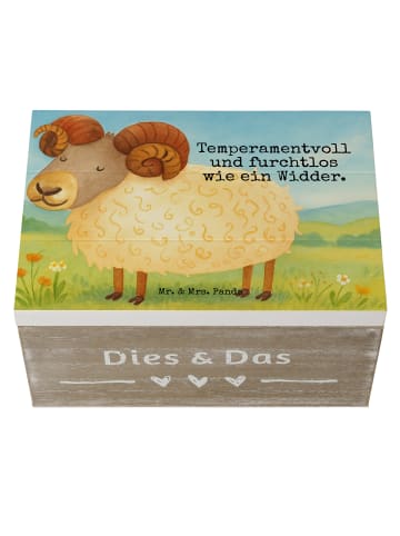 Mr. & Mrs. Panda Aufbewahrungsbox Sternzeichen Widder Design mit... in Weiß
