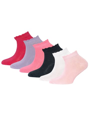 ewers 6er-Set Sneaker Socken Uni in pink-rosa-tinte