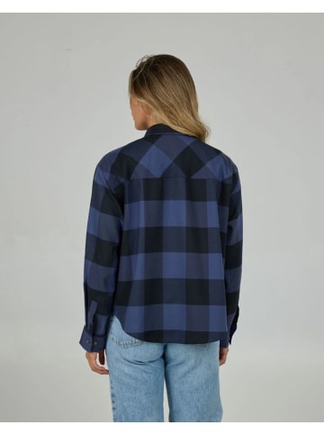 Salty Crew Flanell-Hemd Fathom in Indigo