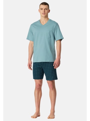Schiesser Schlafanzug Comfort Essentials in Mint