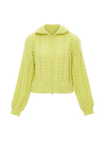 myMo Strickjacke in LIMETTE