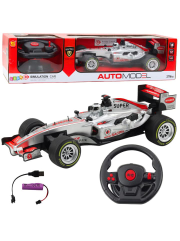 Wisam Ferngesteuertes RC Racer Lenkrad Lichter Sounds 1:12 Silber