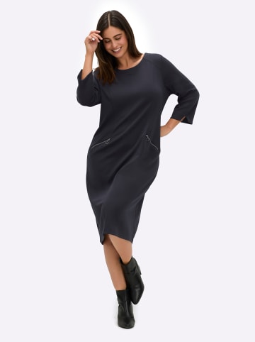 sheego Etuikleid in tiefblau