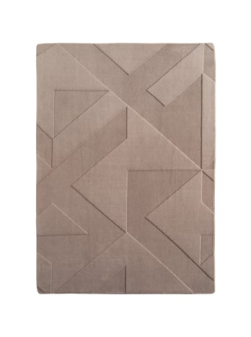 KADIMA DESIGN Teppich Kurzflor Waschbar Geometrisch  LAVAREDO Strapazierfähig in Beige