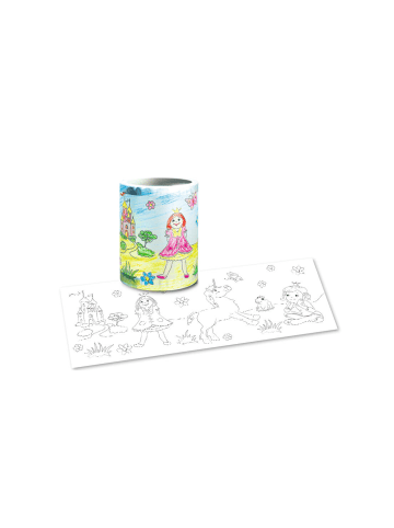 URSUS Laternenzuschnitt Prinzessin zum Ausmalen, 20x50cm, 1 Blatt - ab 3 Jahren