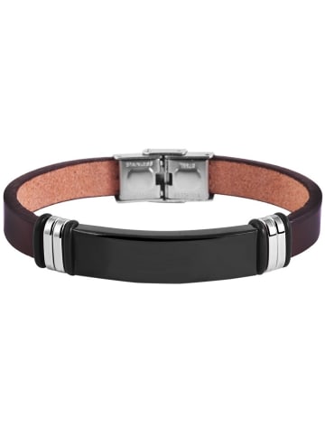 Adeliás Unisex Armband aus Leder 21 cm in braun