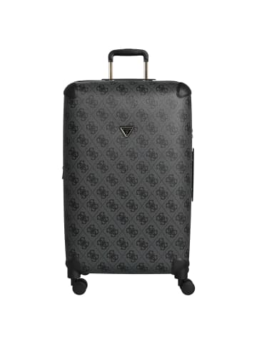 Guess Berta 28 IN - 4-Rollen-Trolley 77 cm erw. (dark taupe logo) in coal logo