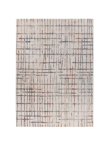 Kayoom Kurzflor Teppich Jaka 225 in creme - multi - rechteckig