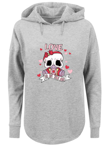 F4NT4STIC Oversized Hoodie Anti Valentinstag LOVE is in the air in grau