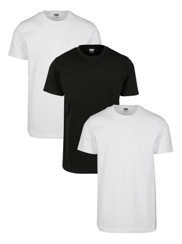 Urban Classics T-Shirts in white/white/black