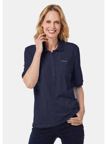GOLDNER Poloshirt Poloshirt in hochwertiger Pikee-Qualität in marine