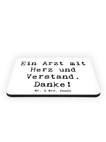 Mr. & Mrs. Panda Fridge Magnet Spruch Arzt mit Herz mit Spruch in Weiß