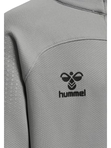 Hummel Halbreißverschluss Sweatshirt Hmllead Kinder in GREY MELANGE