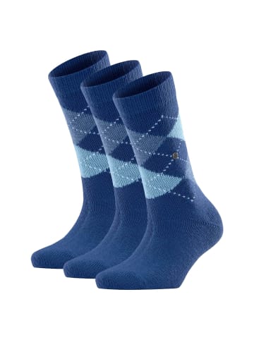 Burlington Socken 3er Pack in Royalblau